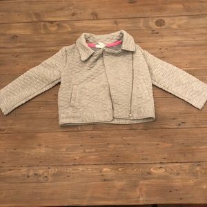 Cat and Jack Gray Quilted 3T Zipper Jacket